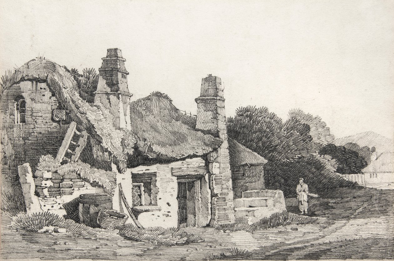 Cottage en ruines - David Cox