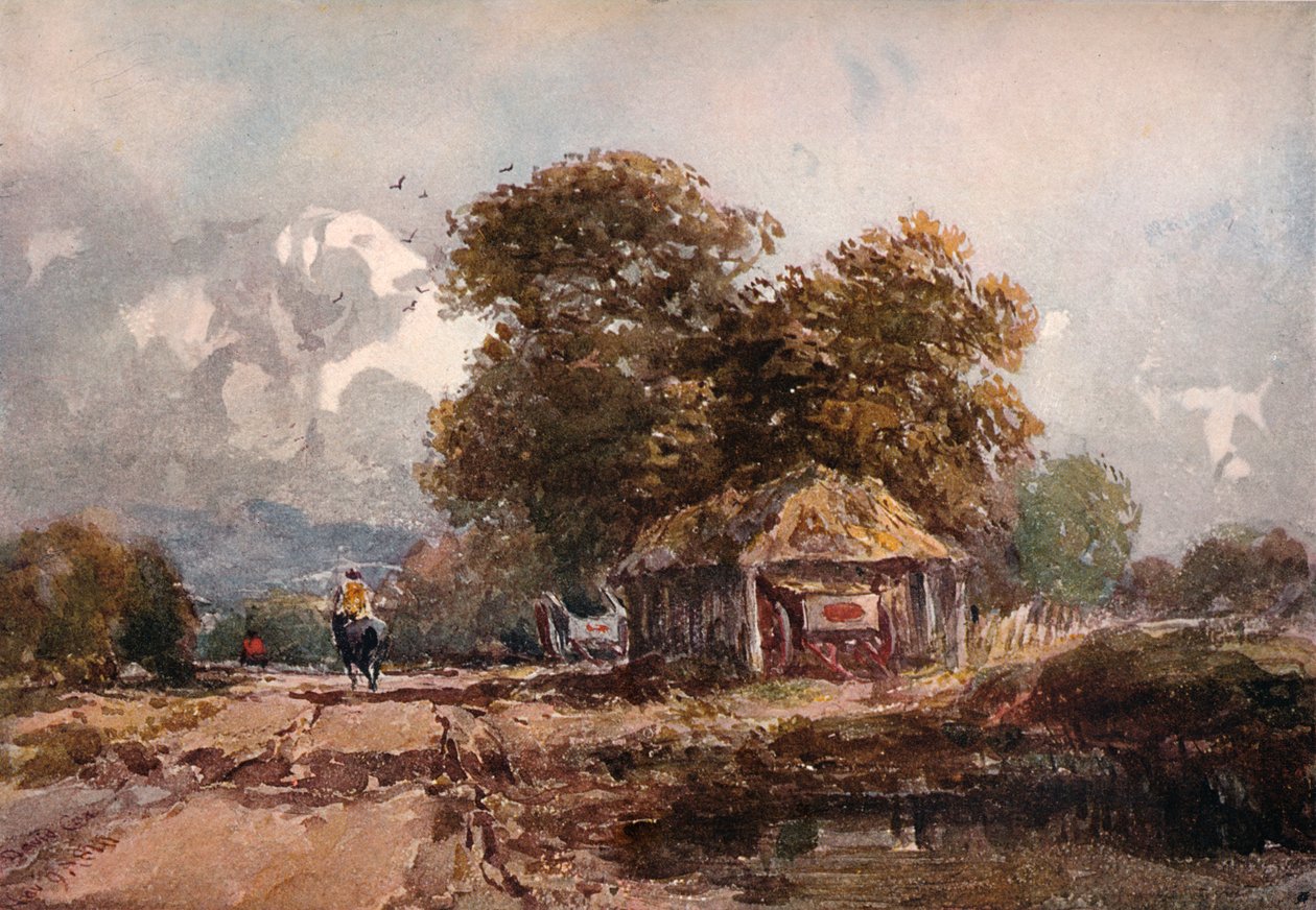 Le hangar à charrettes, 1841 - David Cox the elder