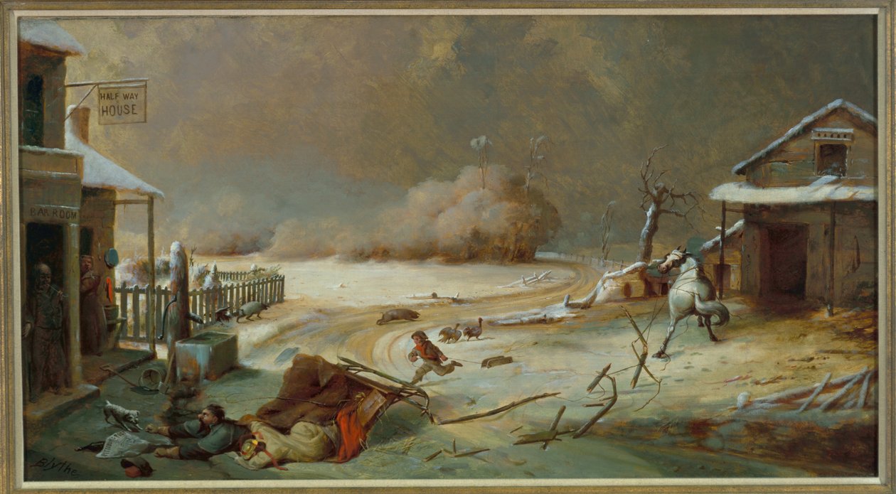 Maison à mi-chemin, 1864 - David Gilmour Blythe