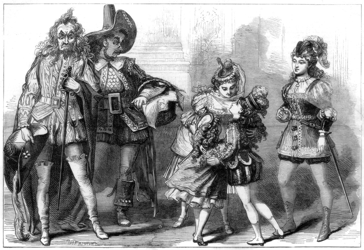 Une scène de The Babes in the Wood, au Covent Garden Theatre, Londres, 1875 - David Henry Friston