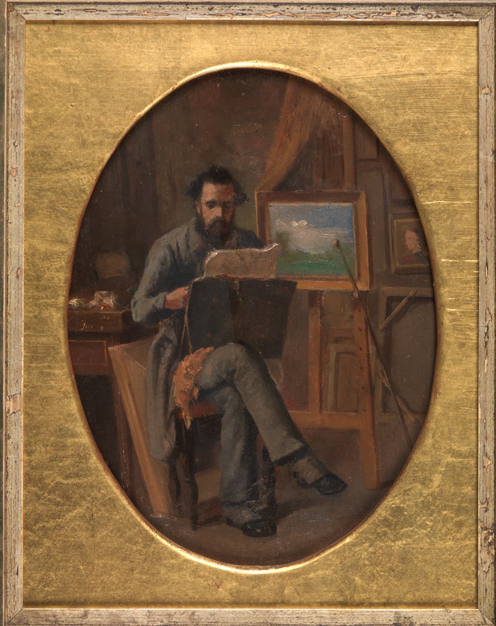 Un Peintre dans son Atelier. L