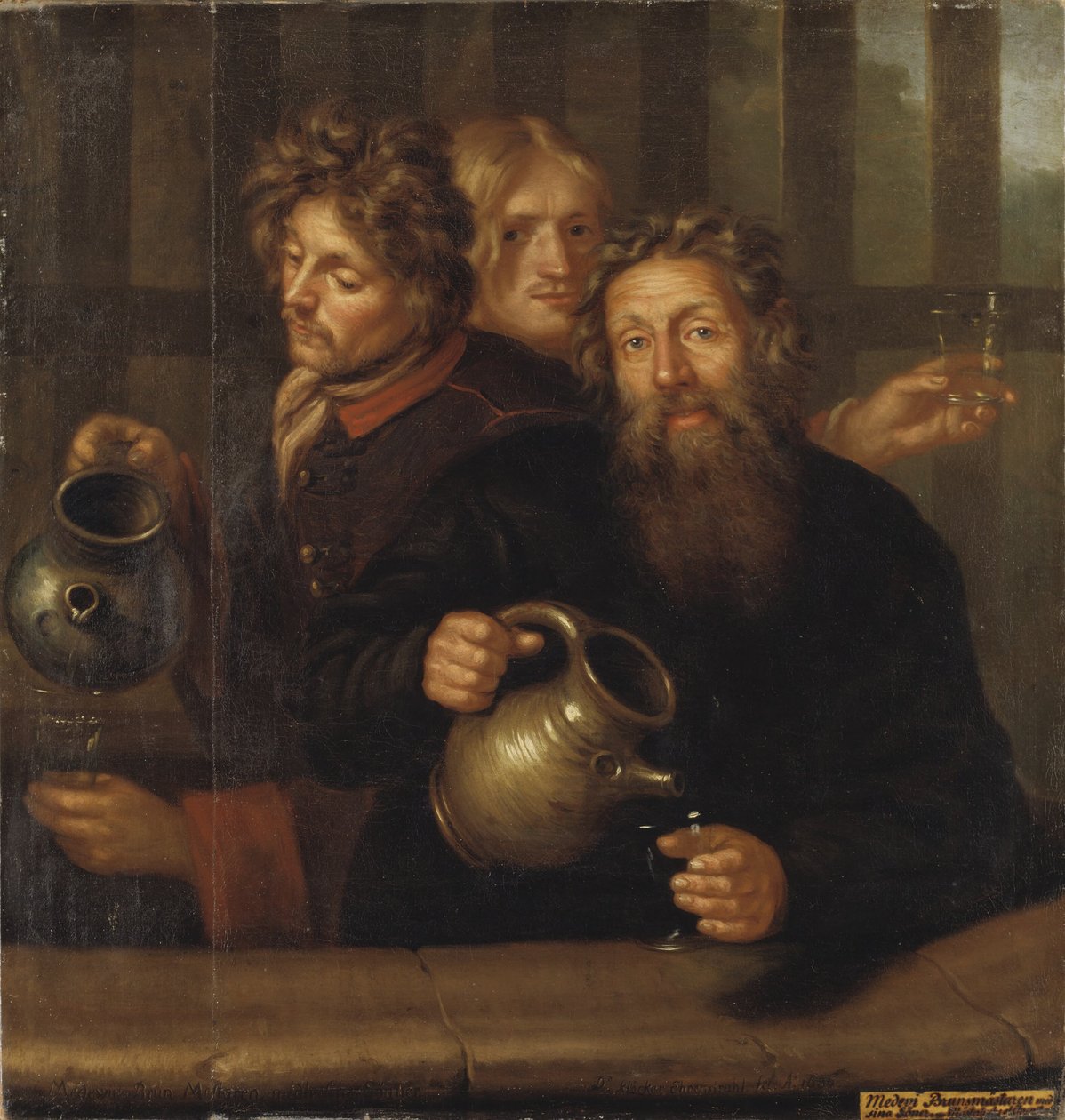 Le maître des bains de Medevi et ses fils, 1686 - David Klöcker Ehrenstrahl