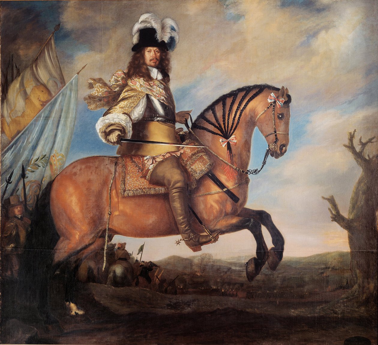 Portrait du maréchal Carl Gustaf Wrangel 1613-1676 - David Klöcker Ehrenstrahl