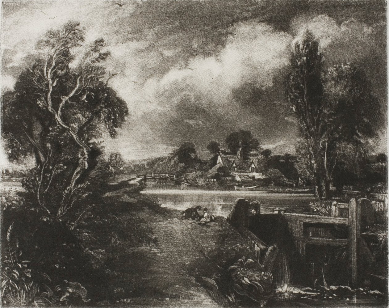 Écluse sur la Stour, Suffolk - David Lucas