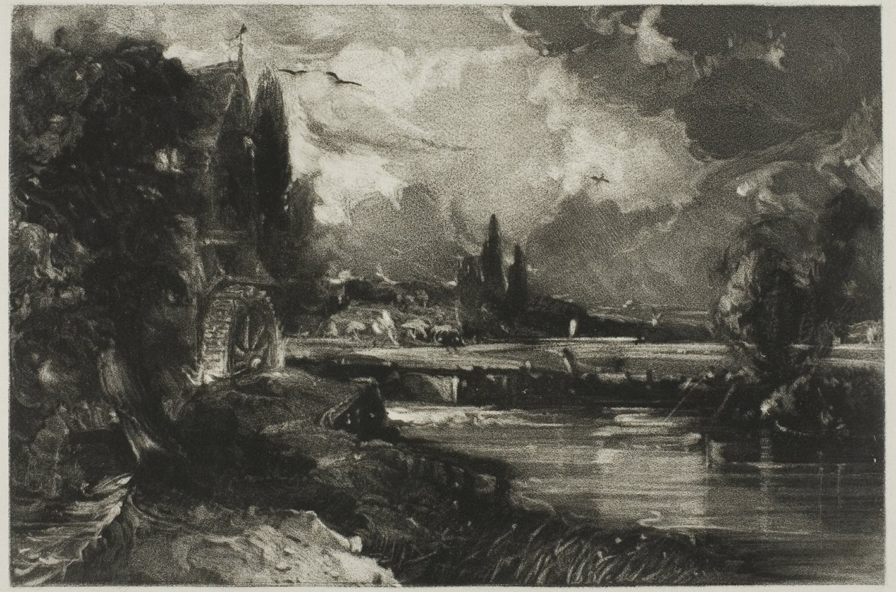 Un moulin, du paysage anglais - David Lucas