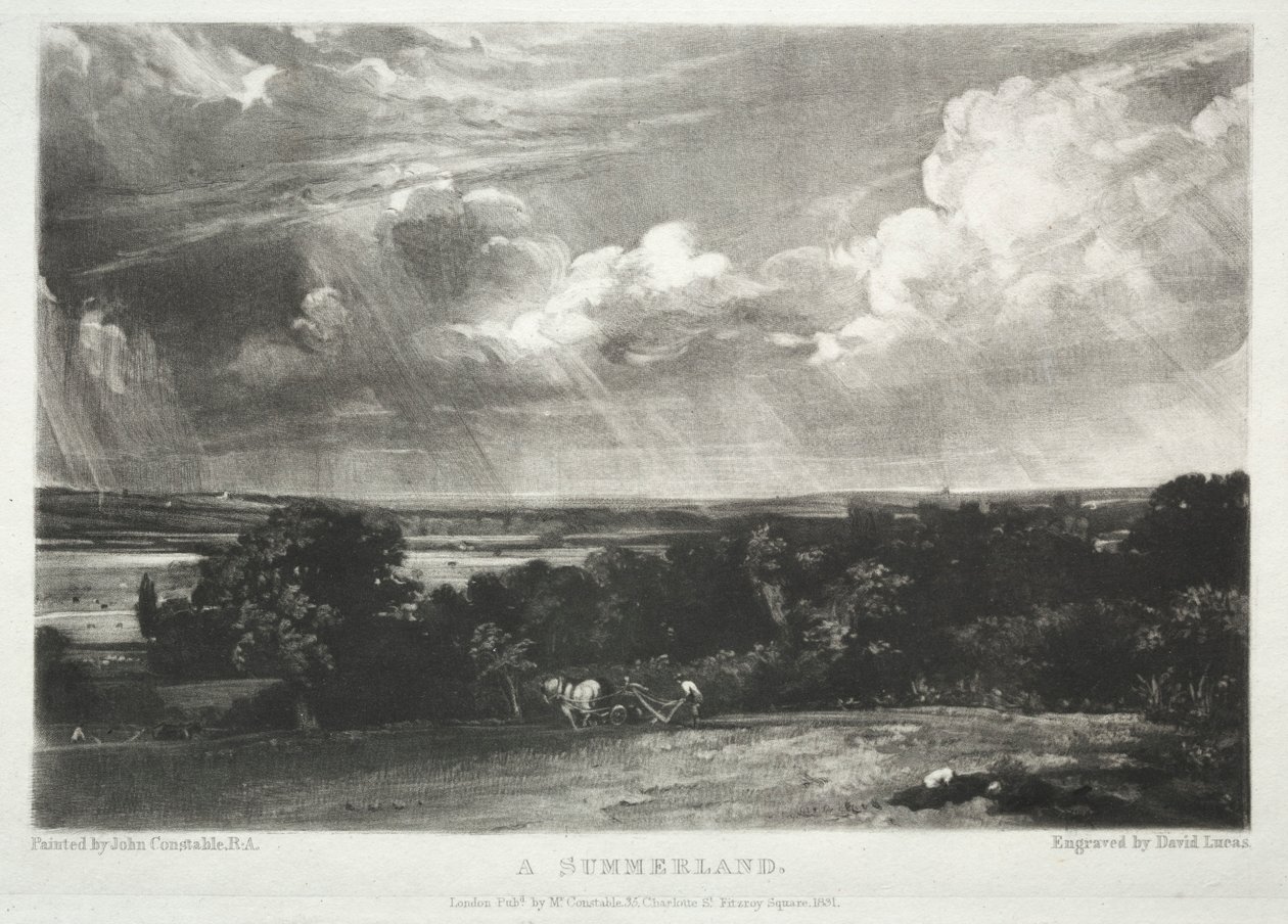Divers sujets de paysage, caractéristiques du paysage anglais...Un été, 1831 - David Lucas