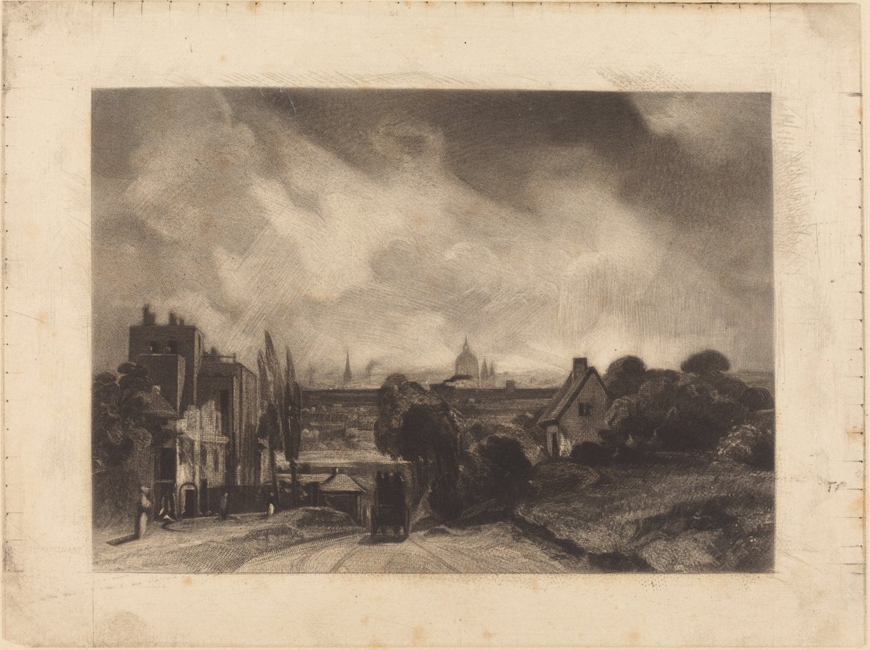 Les Cottages de Sir Richard Steele - David Lucas after John Constable