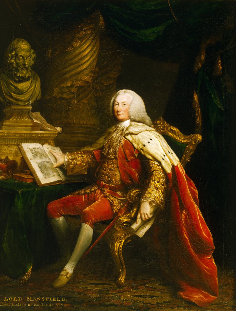 Portrait de William Murray, 1er comte de Mansfield - David Martin