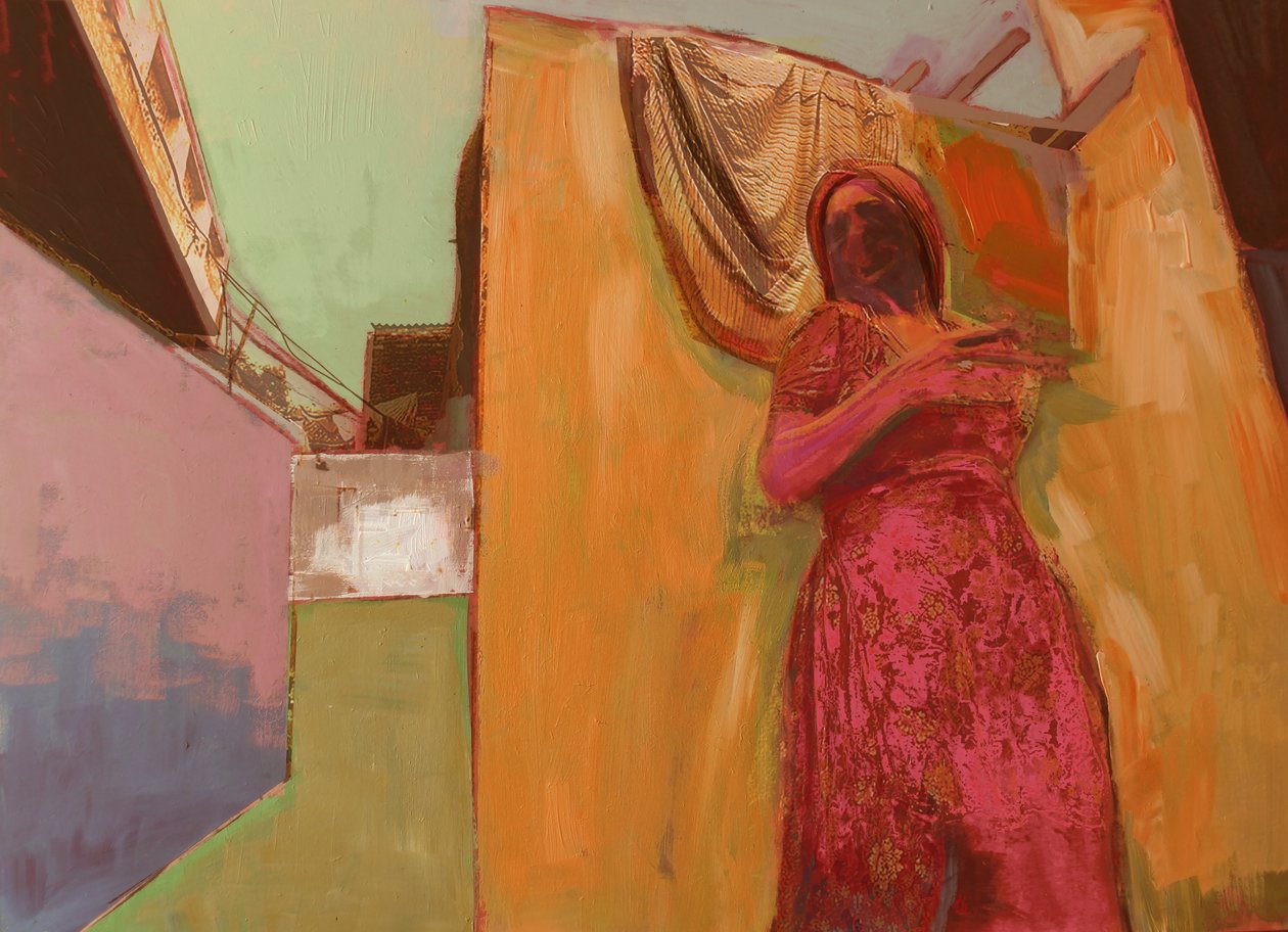 Femme en robe rose, 2016 - David McConochie