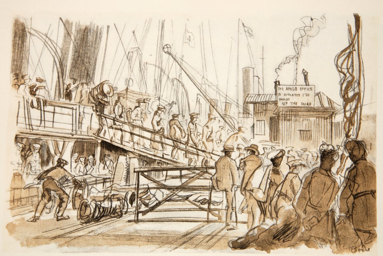 Débarquement, illustration de 