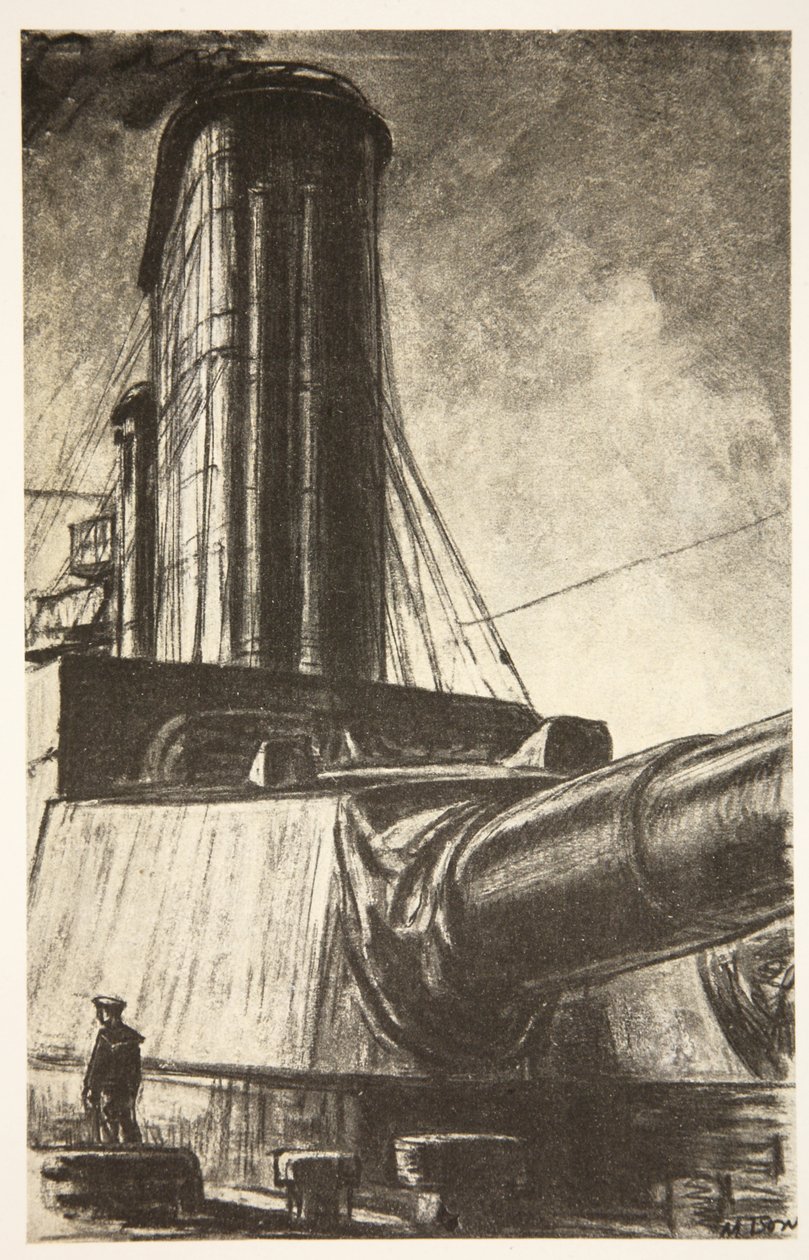 Sur un croiseur de bataille, illustration de 'The Western Front ...