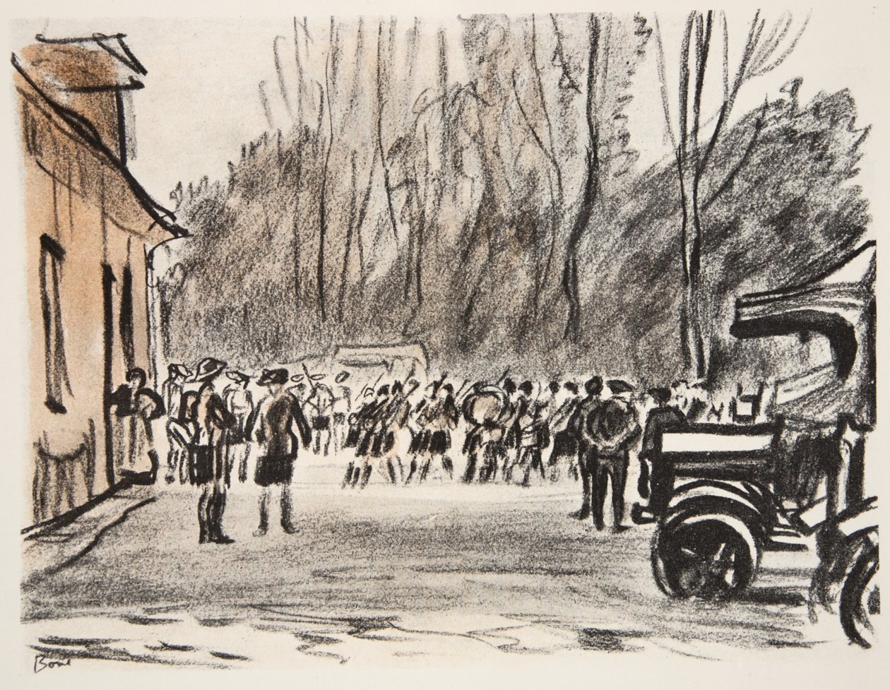 Joueurs de cornemuse écossais, illustration de 