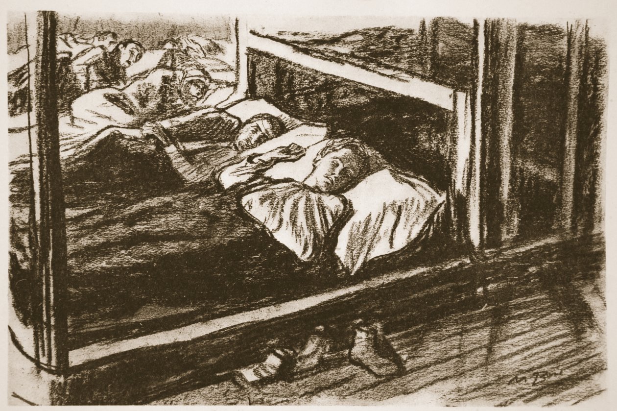 Blessés endormis de la Somme, illustration de 
