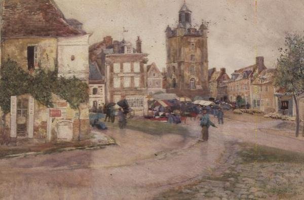 Jour de marché à Genilly, France - David Murray