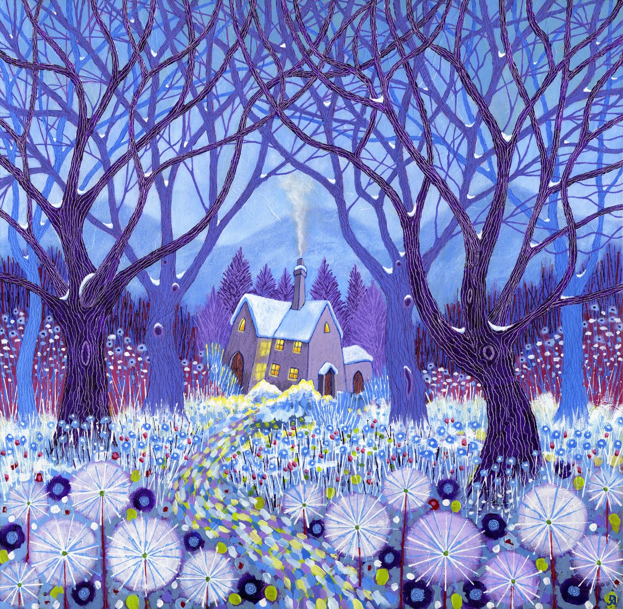 Winterlands, 2012 (acrylique sur toile) - David Newton