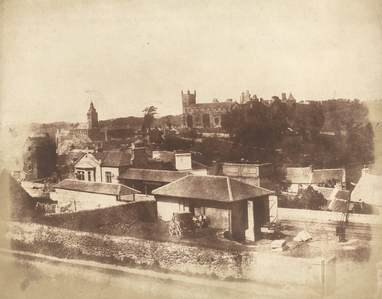 Linlithgow, depuis la gare, avec l