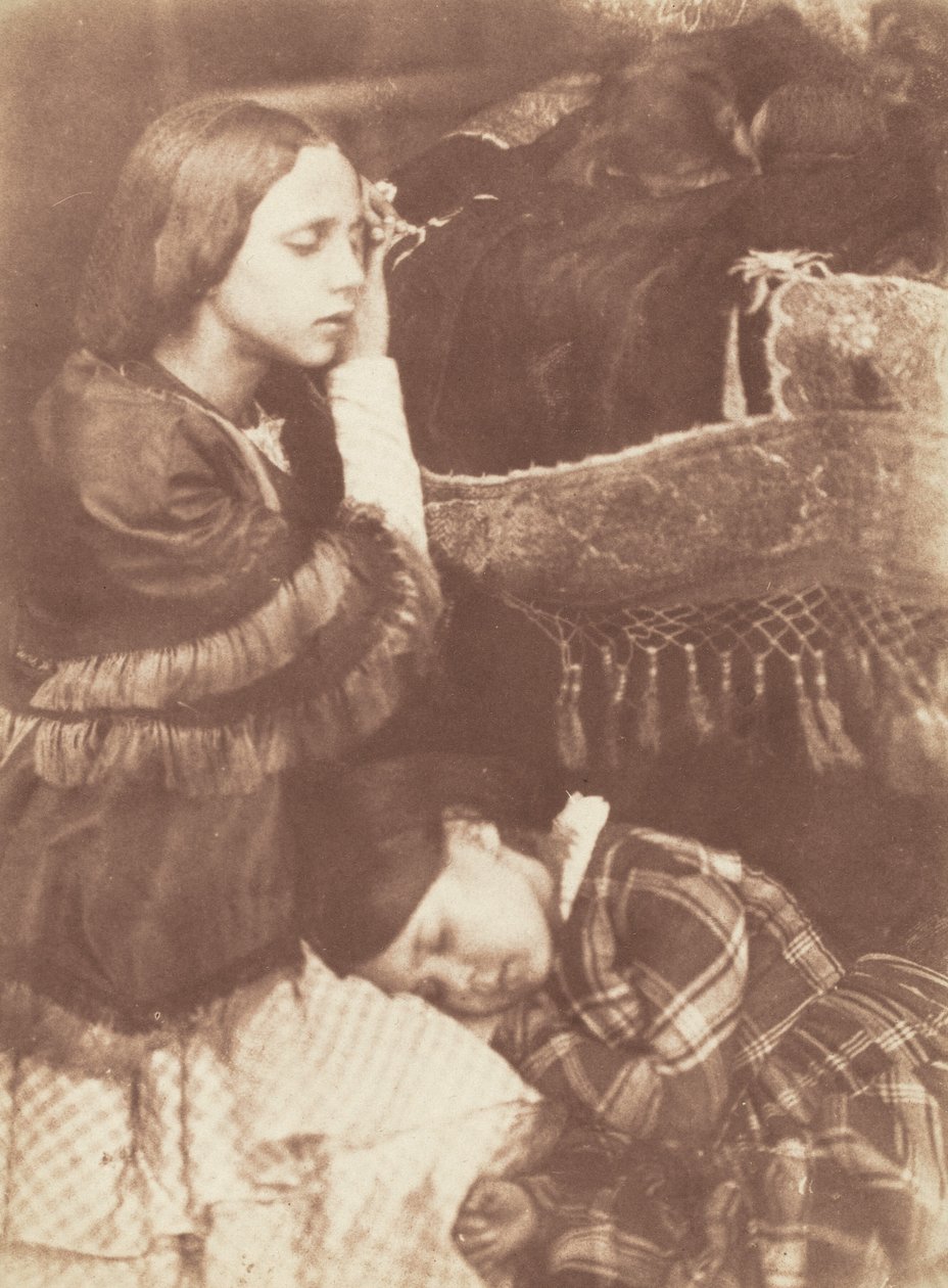 Les trois dormeuses : Sophia Finlay, Harriet Farnie et Brownie, c. 1845 (photo) - David Octavius Hill