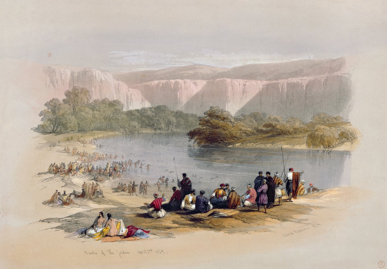 Rives du Jourdain, 2 avril 1839, planche 48 du Volume II de 