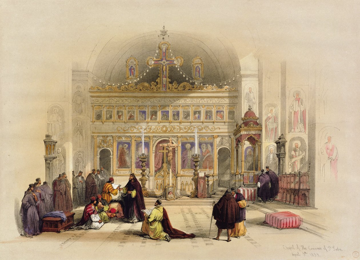 Chapelle du couvent de Saint-Saba, 5 avril 1839, du Volume II 