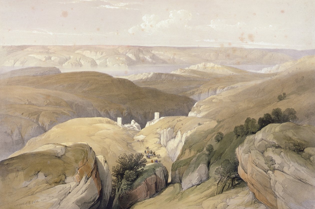 Couvent de Saint-Saba, avril 1839, du Volume II de 
