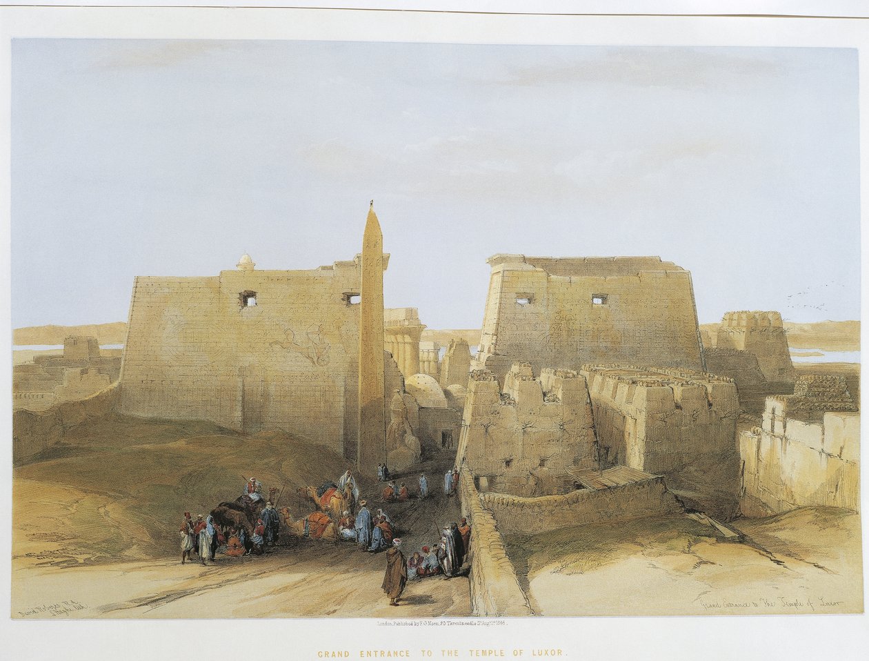Égypte, Temple de Louxor, gravure par David Roberts - David Roberts