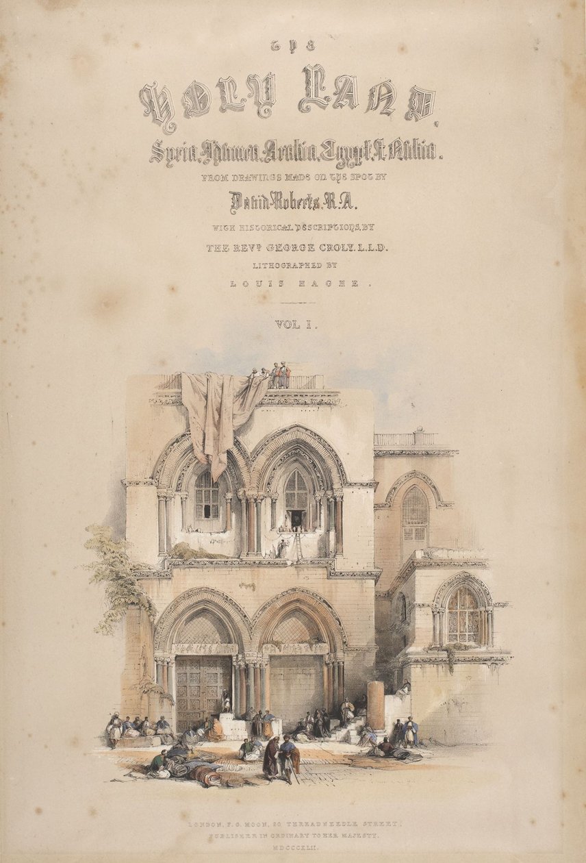 Entrée du Saint-Sépulcre, Jérusalem - David Roberts