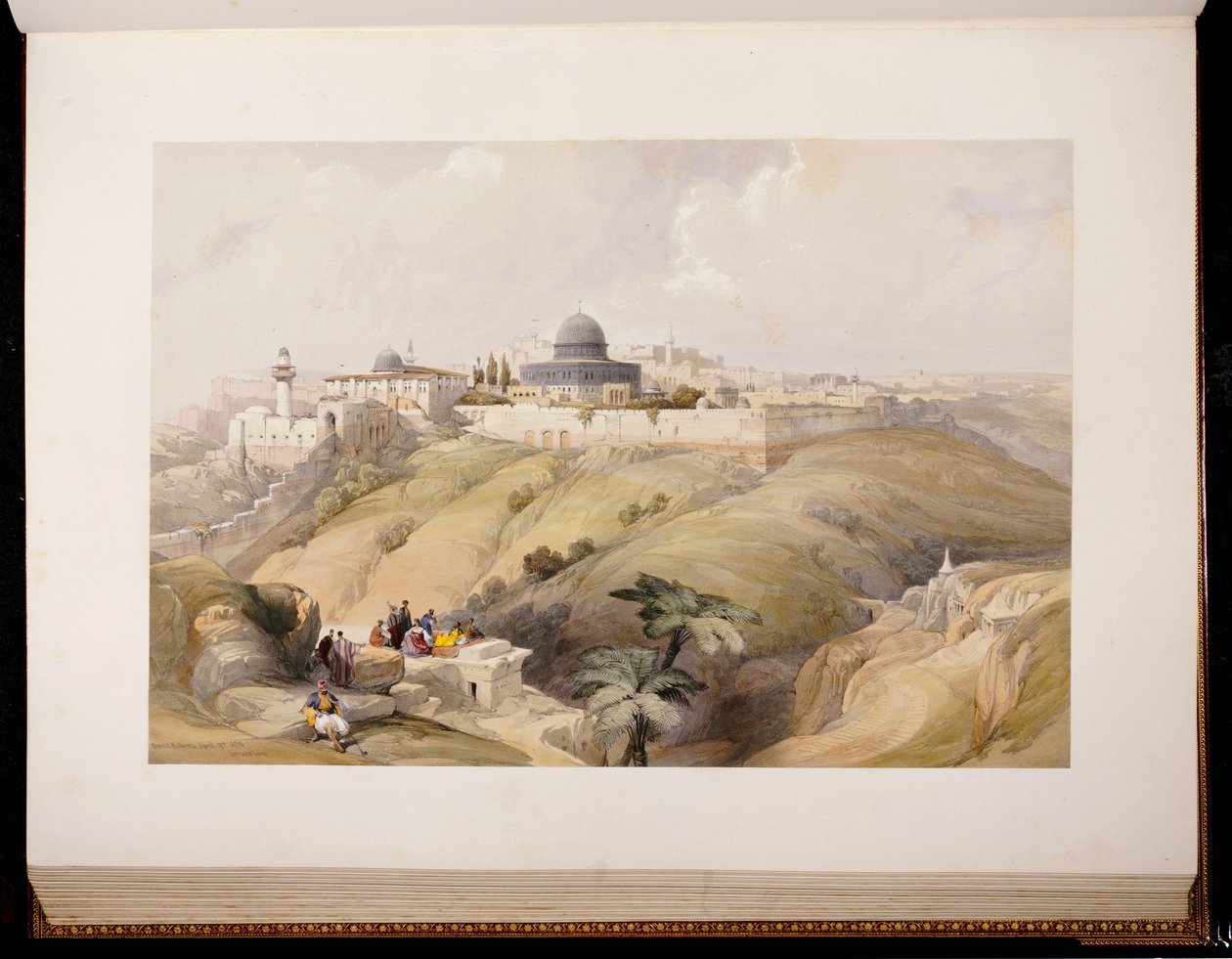 Jérusalem, 9 avril 1839, gravé par Louis Haghe, 1843 - David Roberts