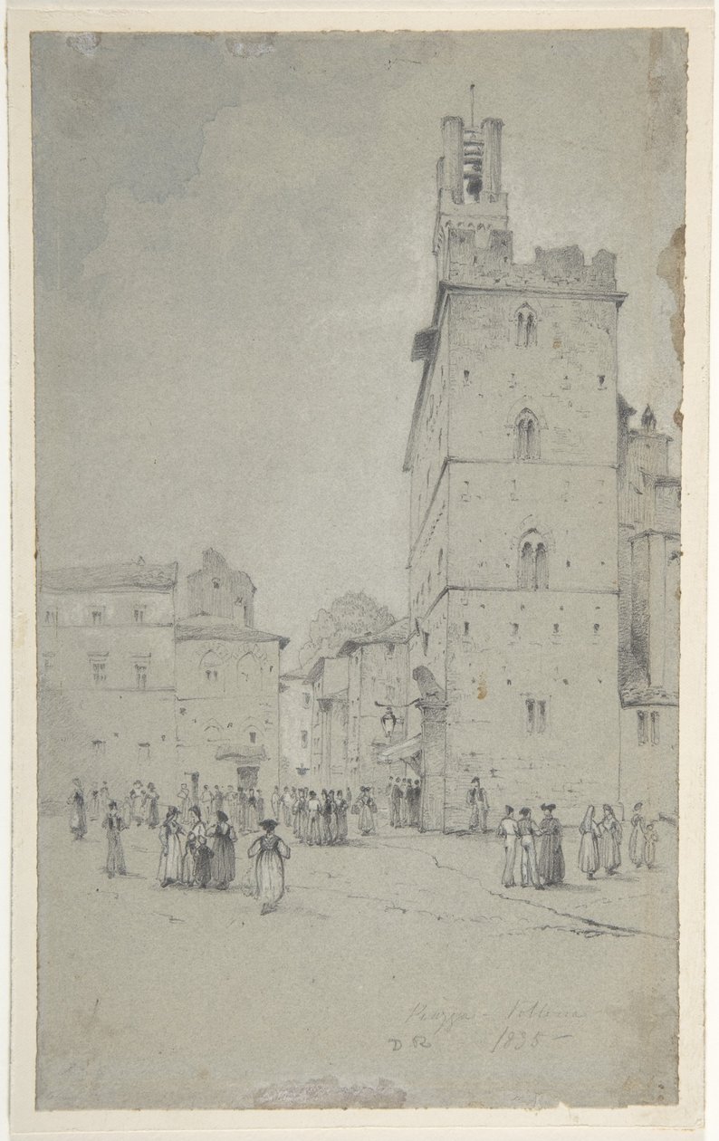 Le Palazzo dei Priori, Volterra - David Roberts