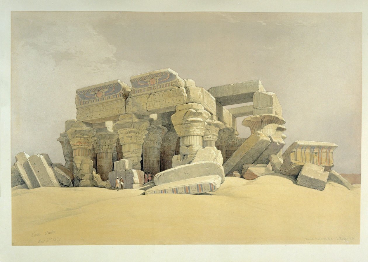 Le temple de Kom Ombo - David Roberts