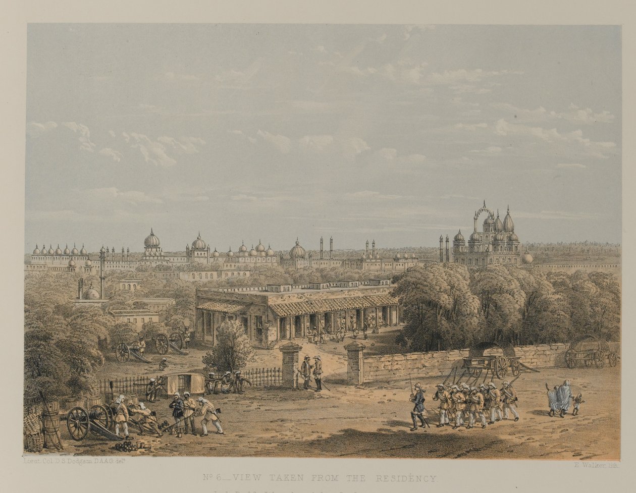 Vue prise de la Résidence - David Scott Lieutenant Colonel (after) Dodgson