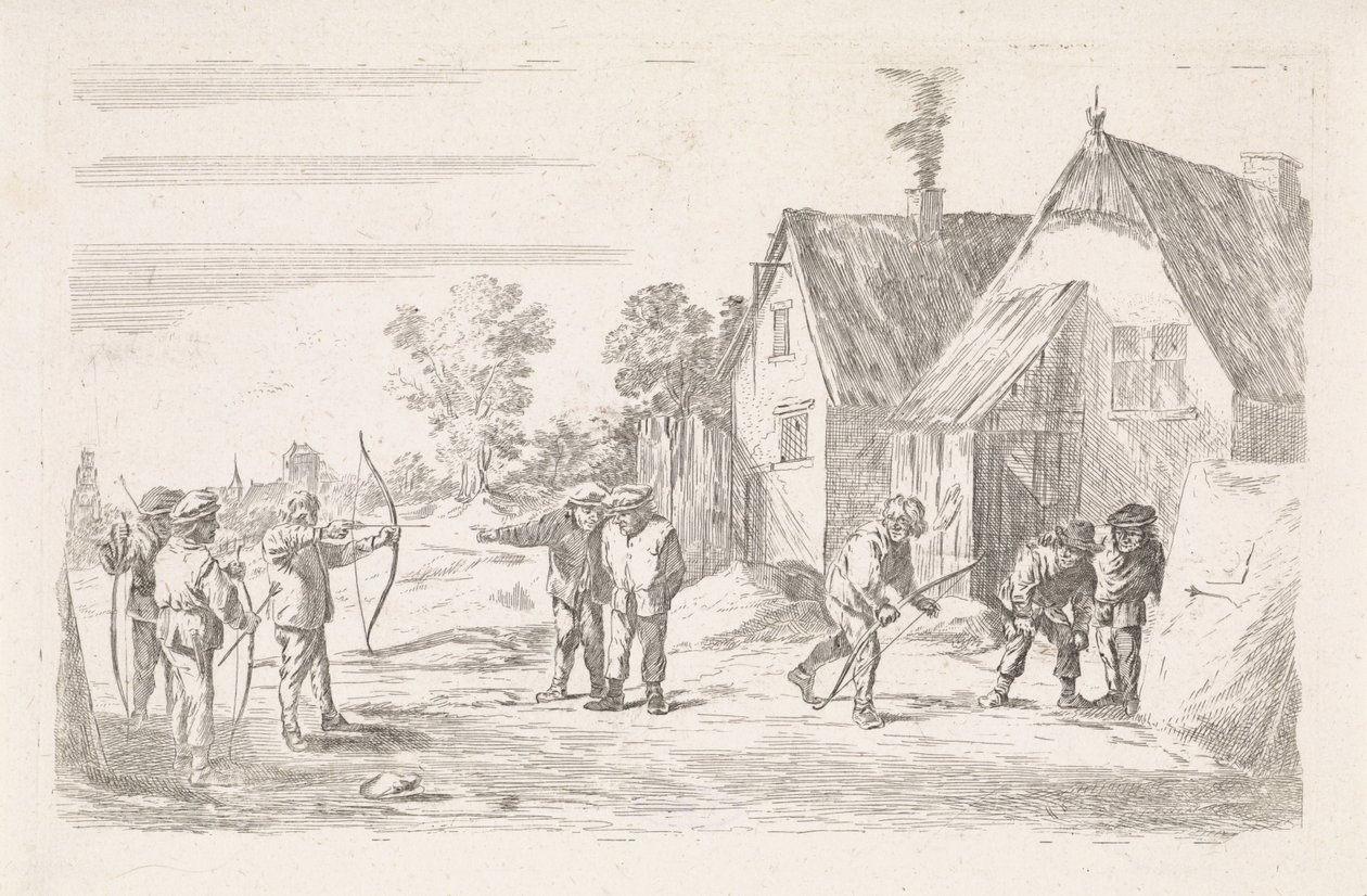 Archers (série: Scènes de genre en plein air) - David Teniers (II)
