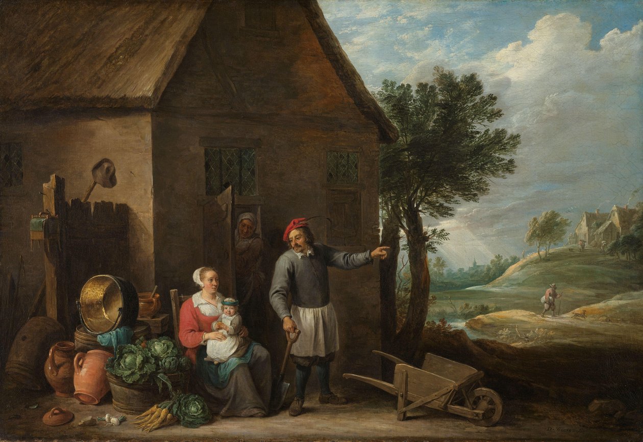 Paysan à la porte d