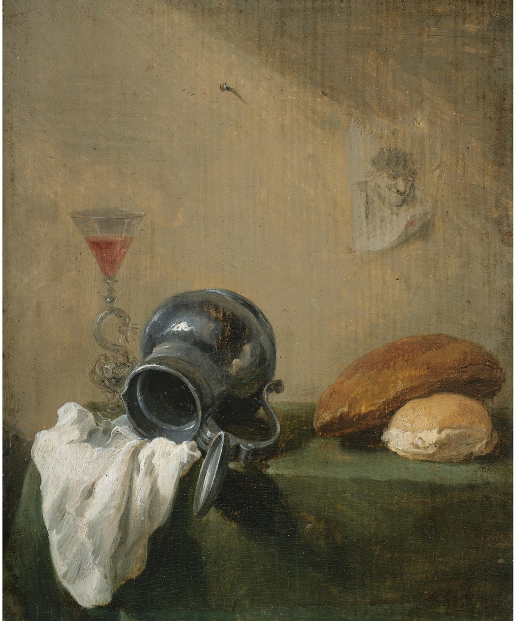 Nature morte avec cruche renversée - David Teniers the Younger