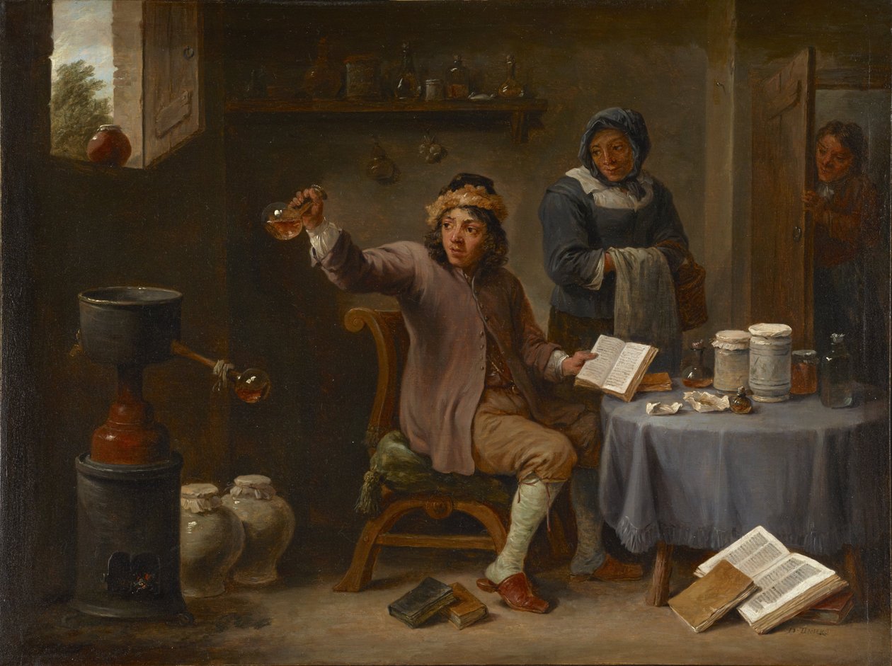 La consultation - David Teniers the Younger