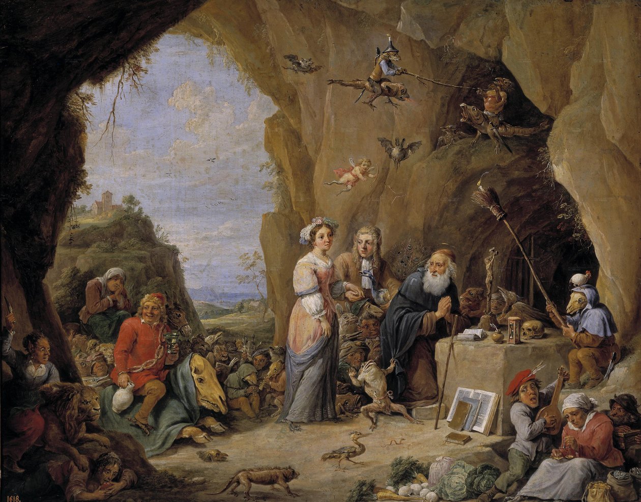 La Tentation de Saint Antoine, milieu du 17ème siècle - David Teniers the Younger