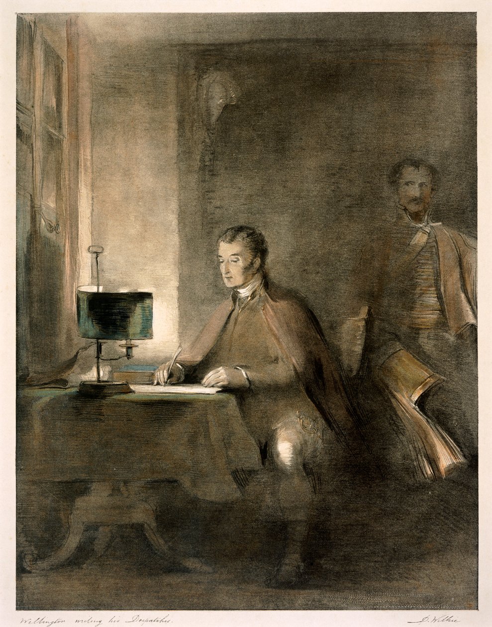 Wellington écrivant ses dépêches - David Wilkie