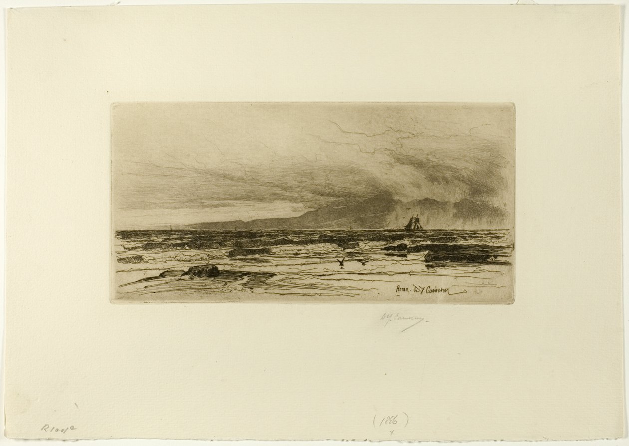 Arran, planche quatorze de la série Clyde - David Young Cameron