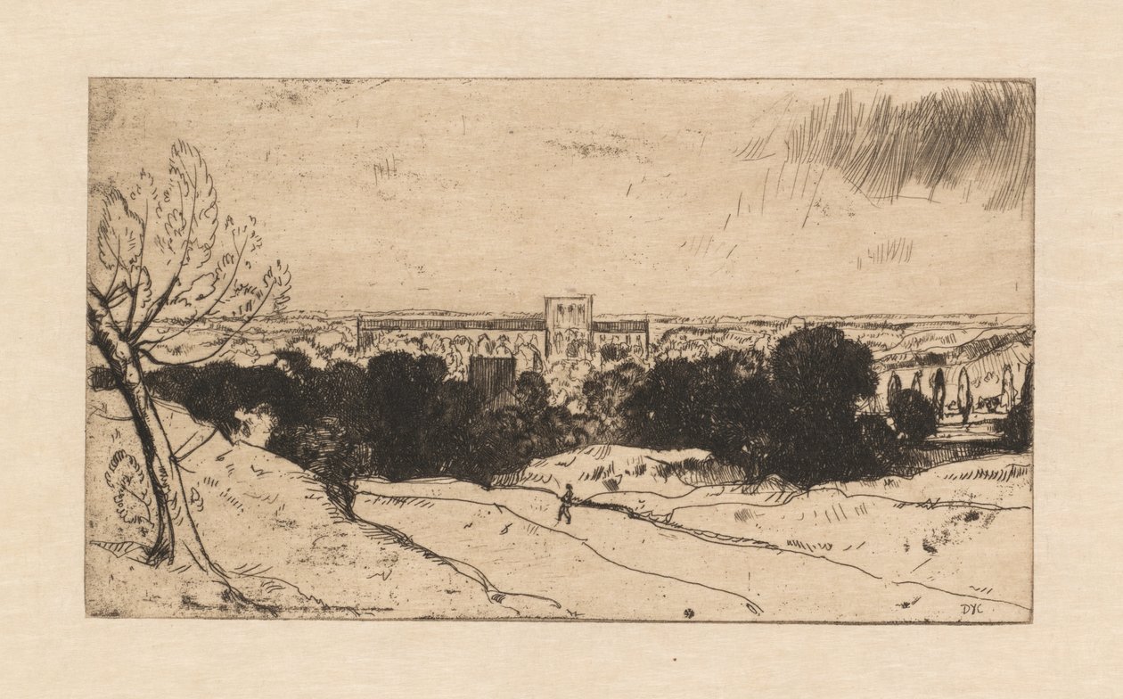 Vue lointaine de Winchester et St. Croix - David Young Cameron