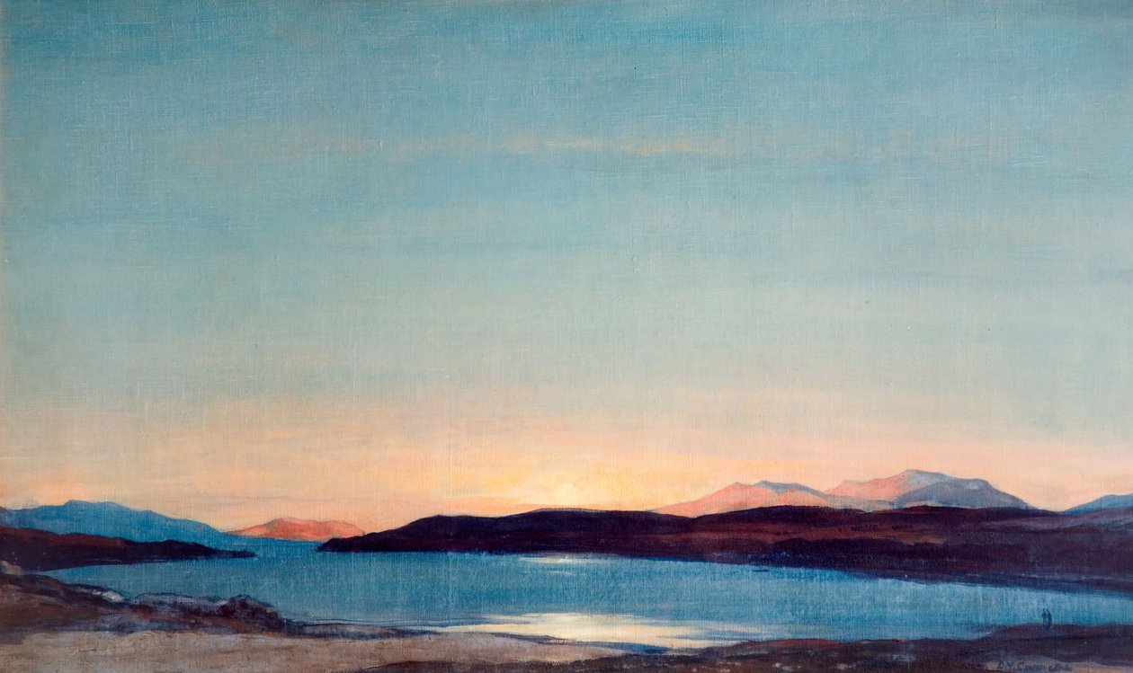 Coucher de soleil, Loch Rannoch - David Young Cameron