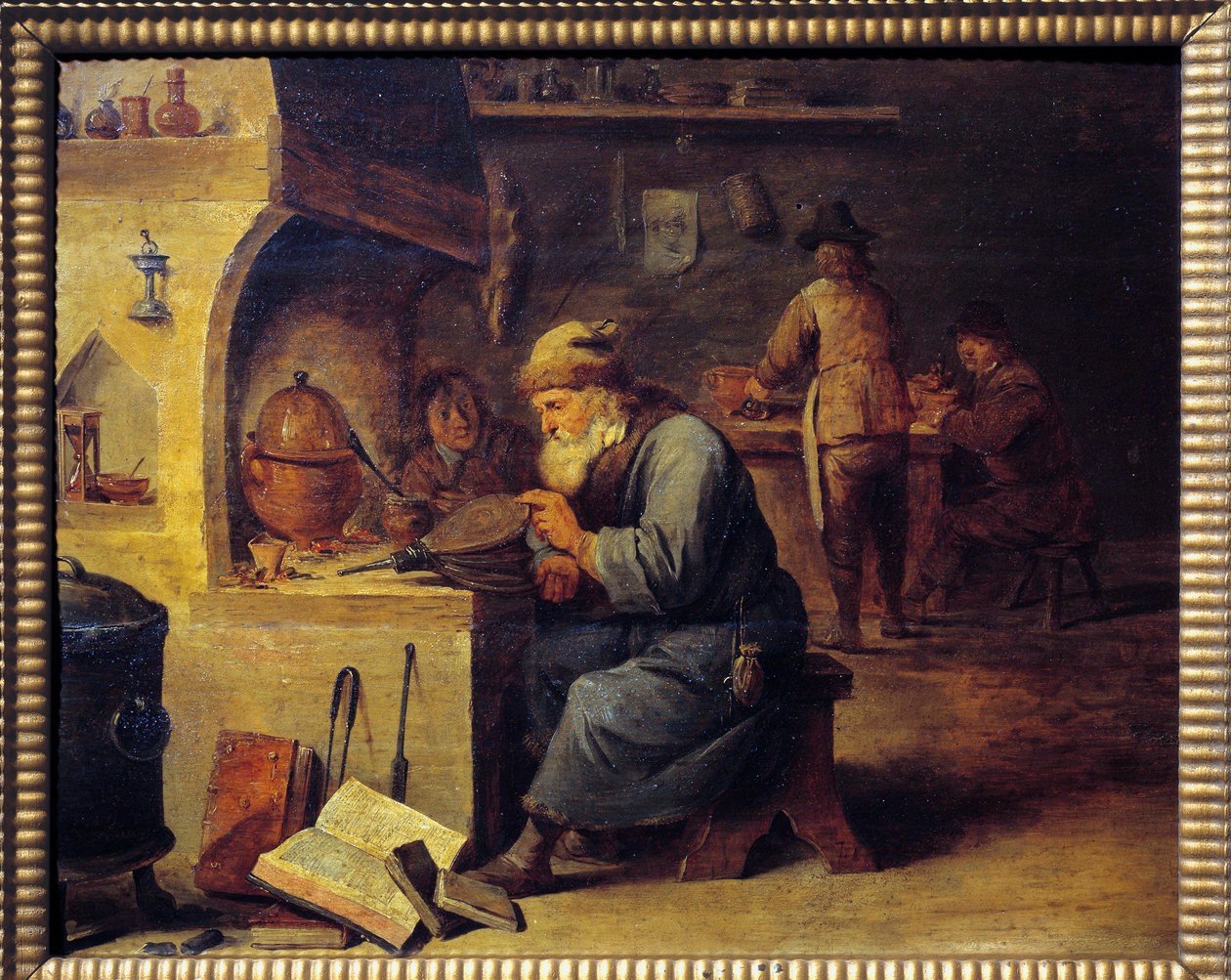 Un alchimiste - David Teniers the Younger
