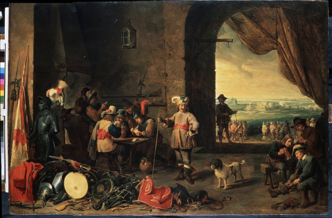 La salle des gardes - David Teniers the Younger