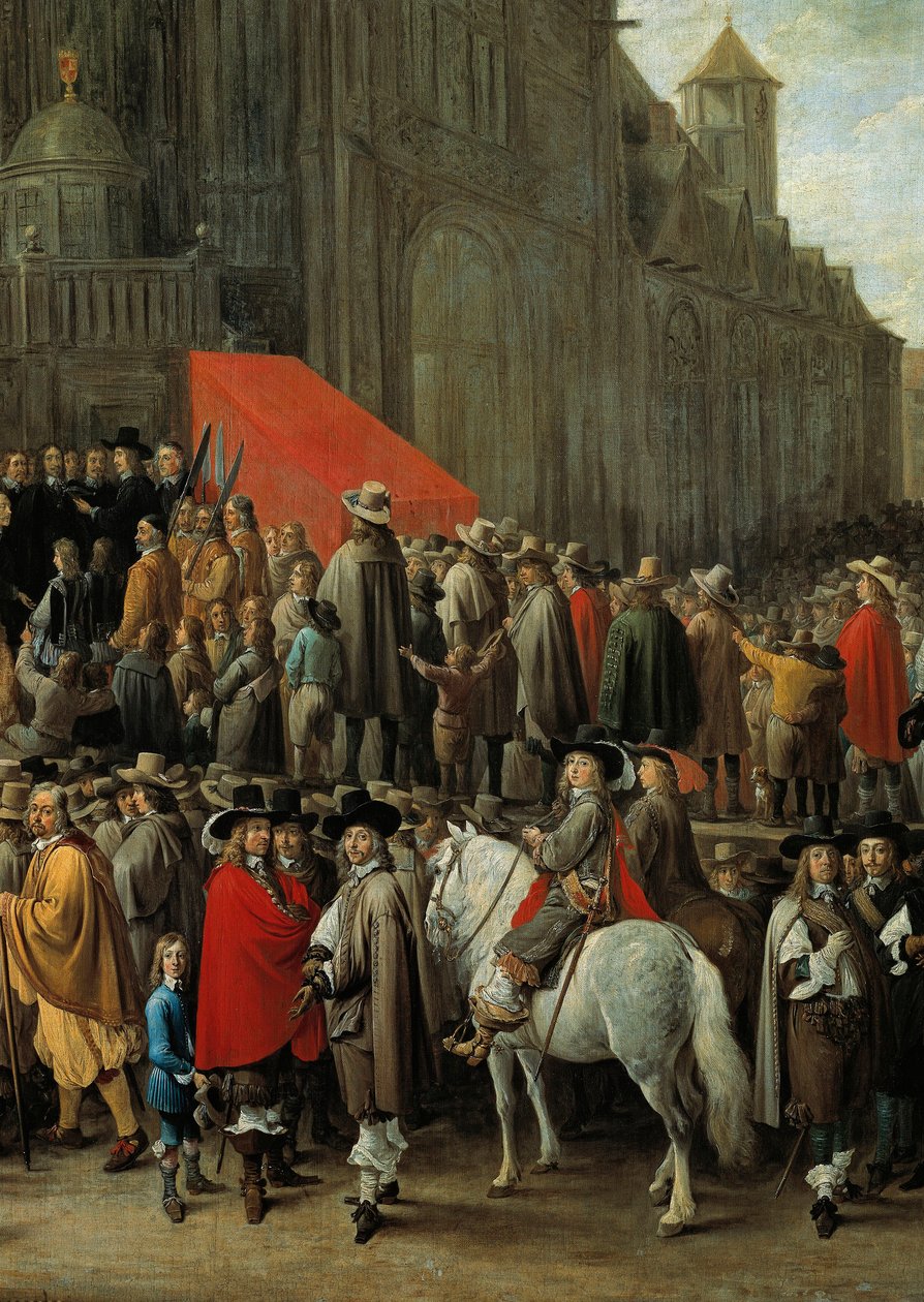 Le jeu de papegai à Bruxelles en 1652 (détail) - David Teniers the Younger