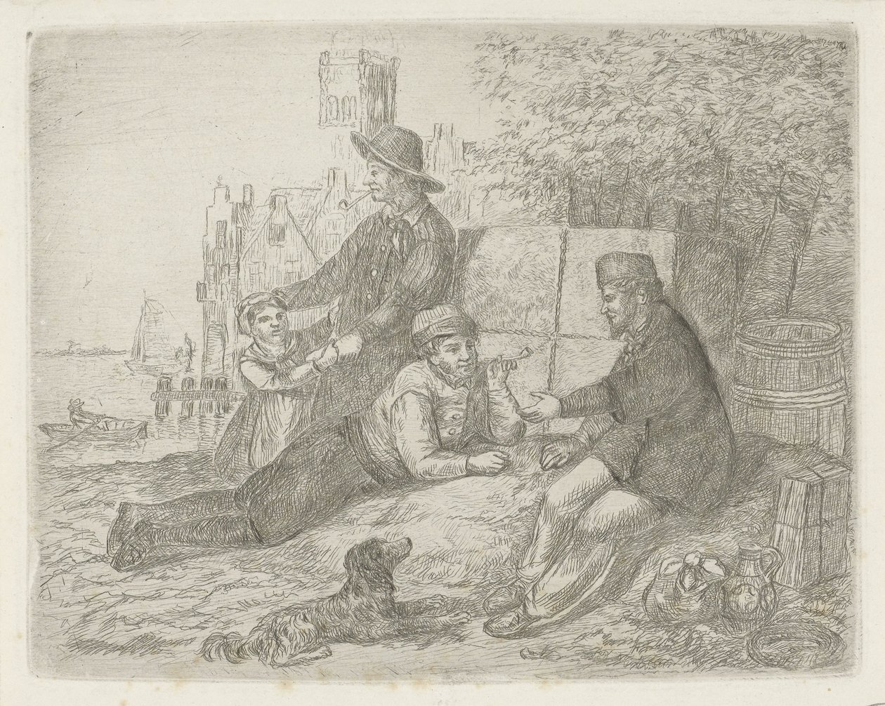 Figures au bord de l