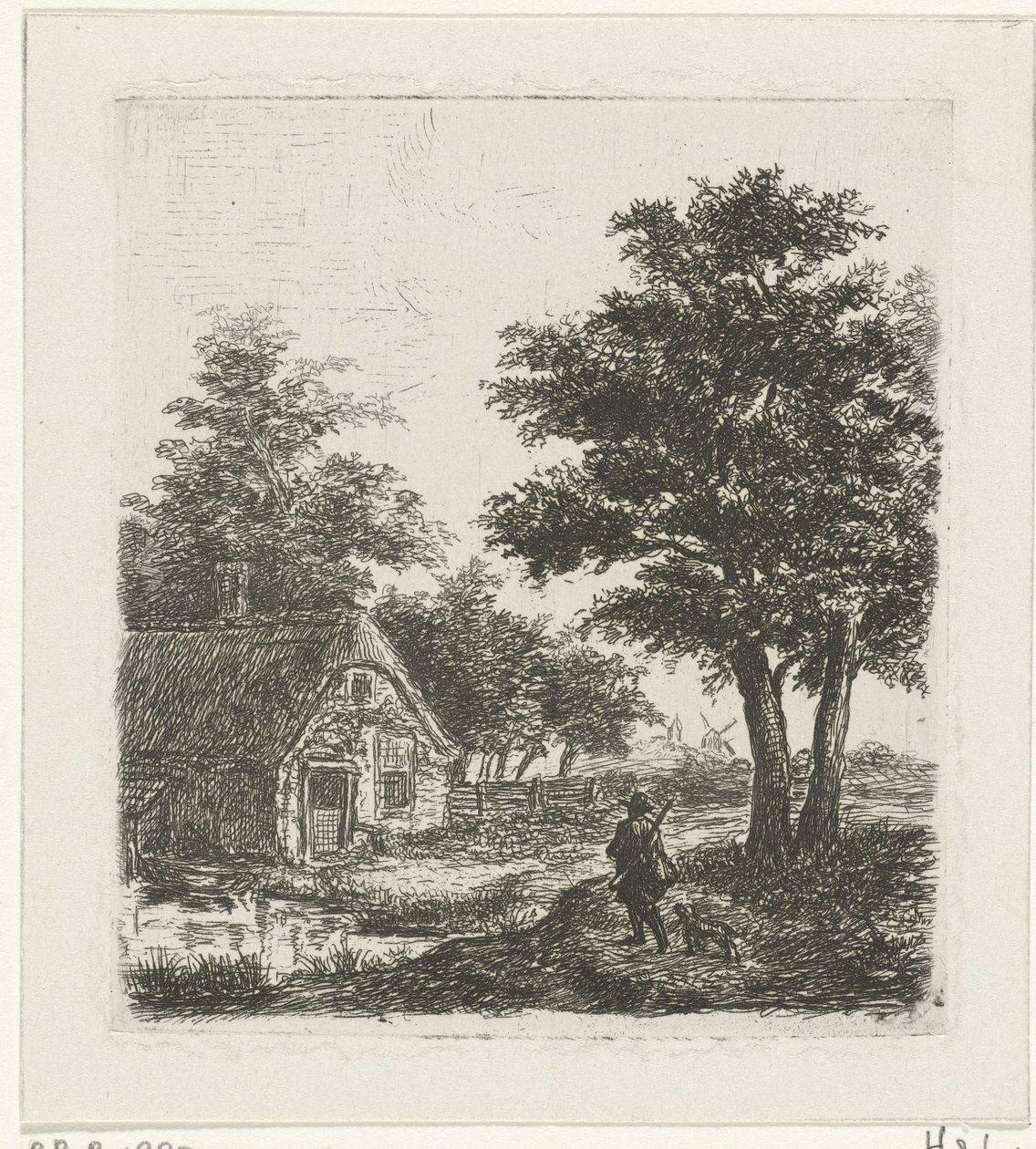 Chasseur dans un paysage - David van der Kellen