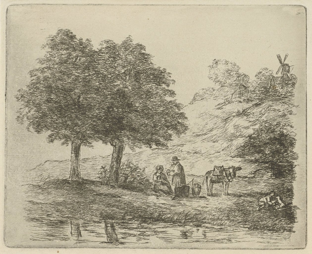 Paysage avec famille - David van der Kellen
