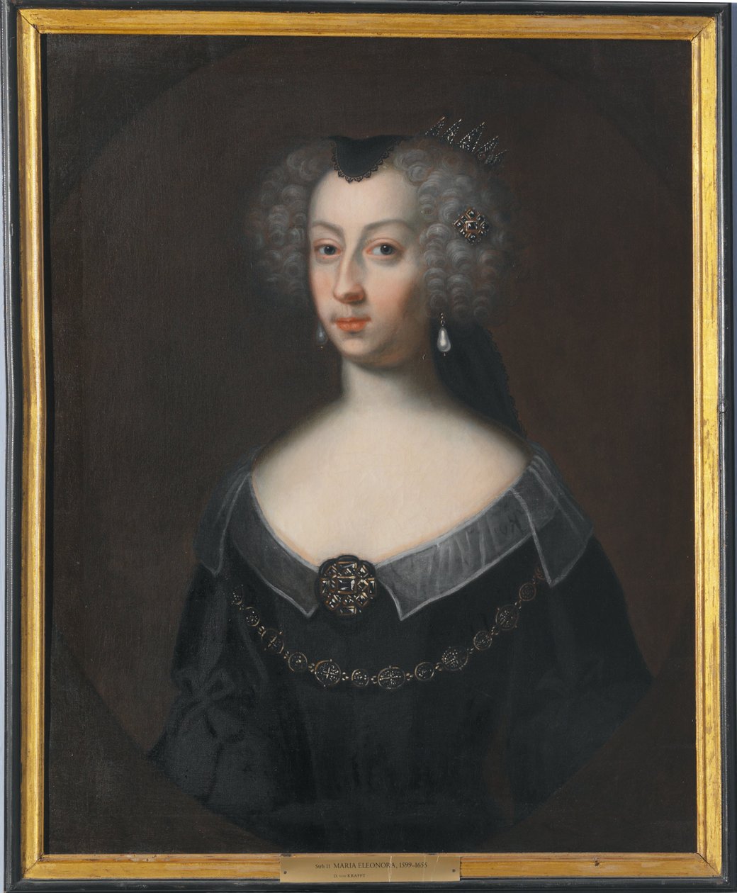 Marie-Éléonore, 1599-1655, reine de Suède, princesse de Brandebourg - David von Krafft