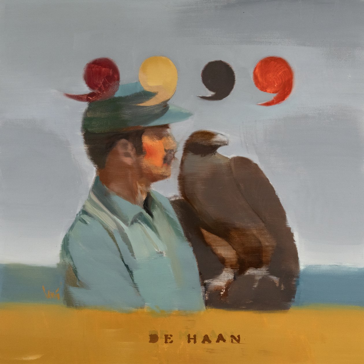 Musée des Aigles Modernes 16 (De Haan), 2024 (oil on linen) - Davis Lisboa
