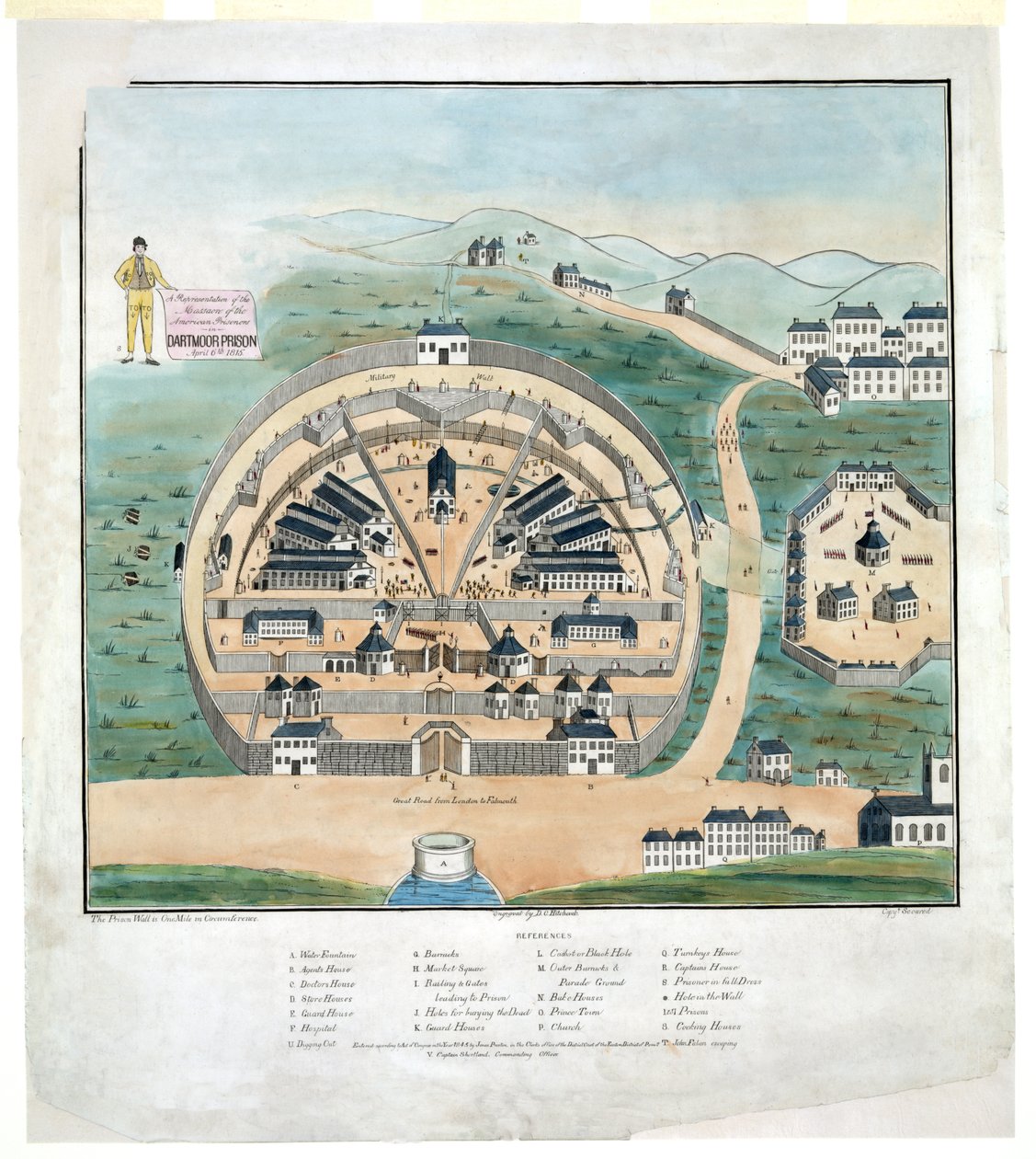 Représentation du massacre de prisonniers américains à la prison de Dartmoor, 6 avril - DeWitt C. Hitchcock