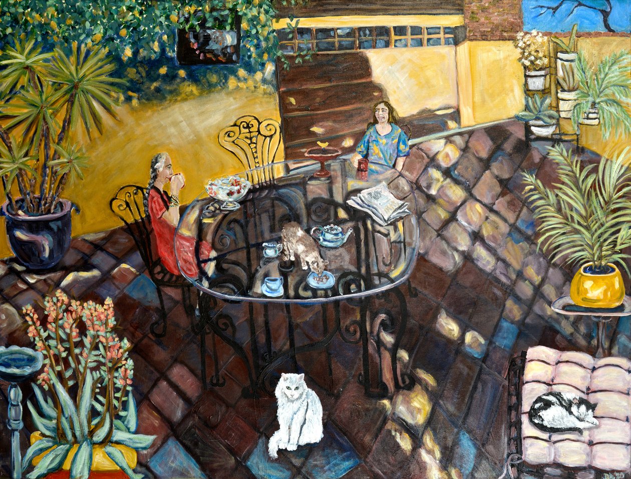 Chateau Wonderland, 2019 (acrylique sur toile) - Deborah Eve Alastra