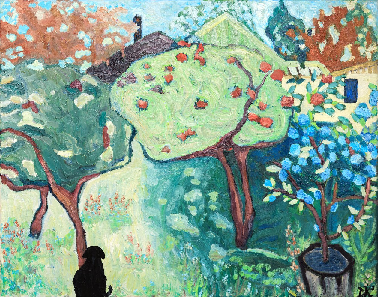 Vue de Chauncey, 2023 (huile sur toile) - Deborah Eve Alastra